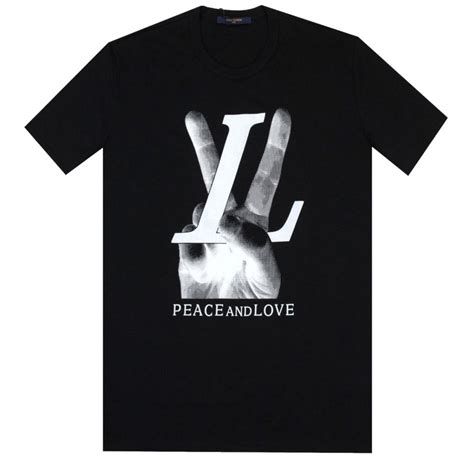 lv t shirt peace and love|Louis Vuitton LV PEACE AND LOVE Logo T.